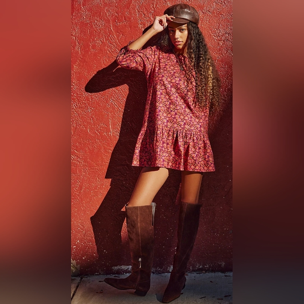 Free People The Avenue Floral Mini Dress